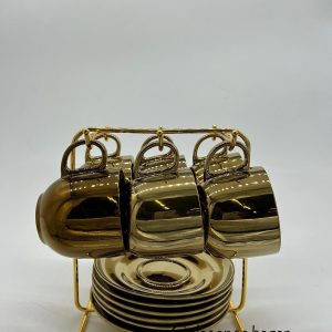 Tazas café - Dorado