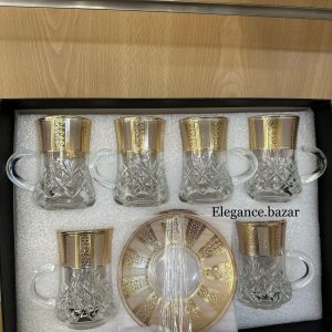 Set turco-  Vasos de té y platos