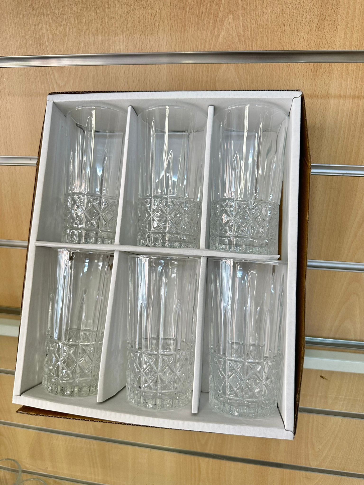 Vasos largo cristal