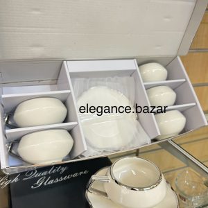 Juego de Tazas con Platillo – Estilo Elegance