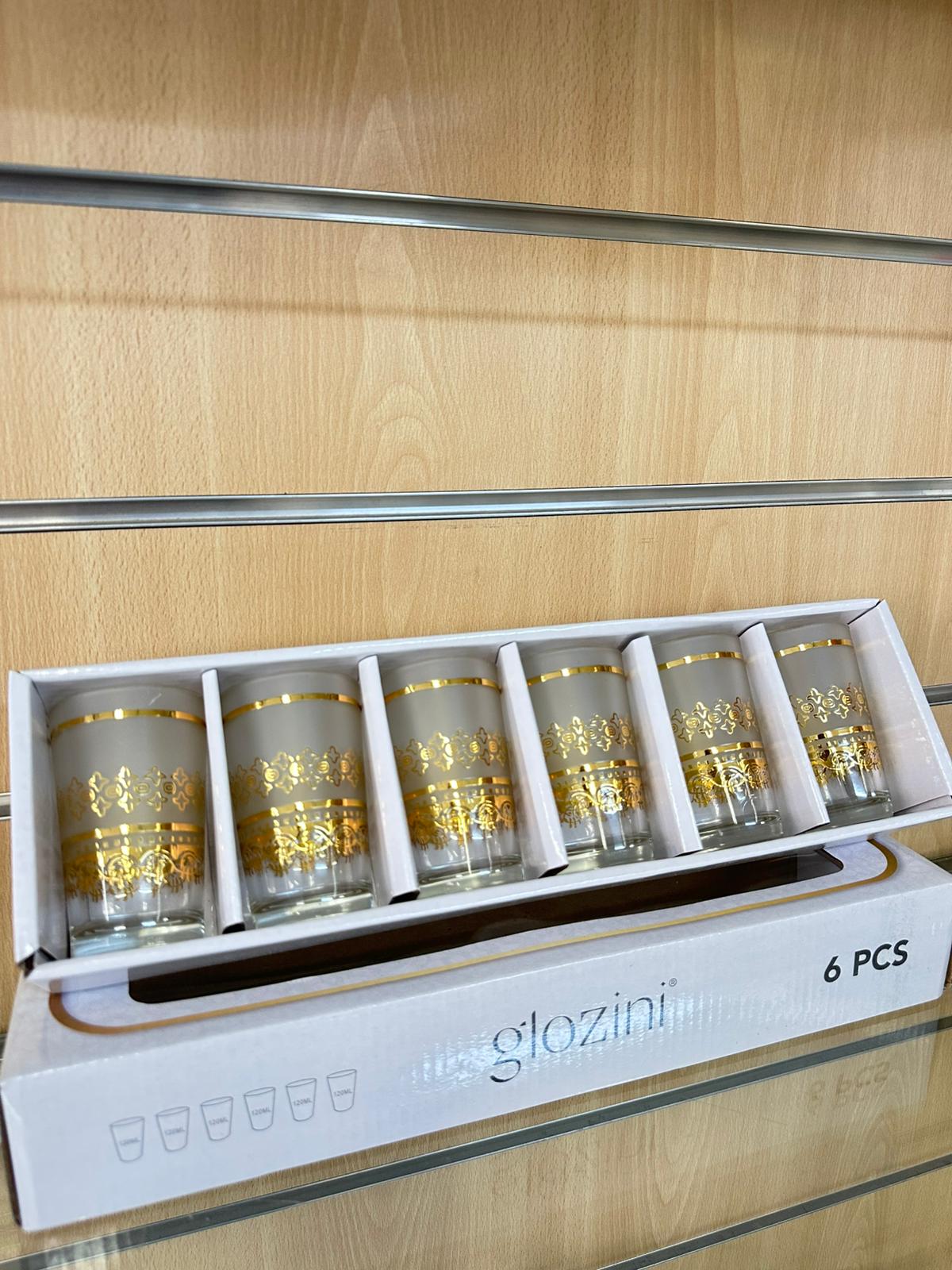 Pack 6 VASOS = Dorados