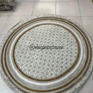 Alfombra Redonda de Alta Calidad – Diseño Elegante 125 x 125 - BIEGE