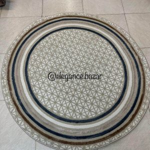 Alfombra Redonda de Alta Calidad – Diseño Elegante 125 x 125 - AZUL