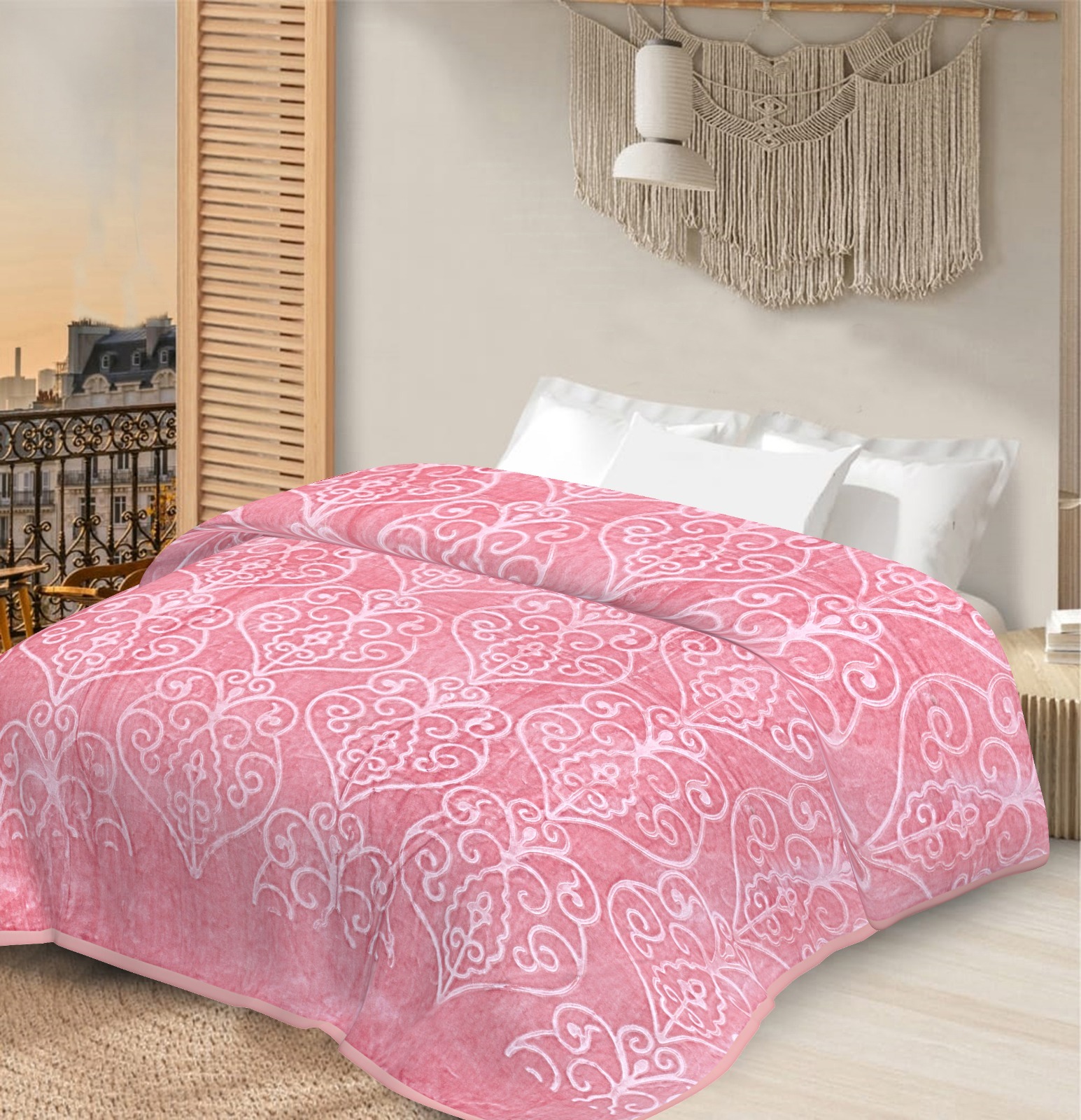 Manta Extra Suave 210 x 230 cm-ROSA SIMPLE