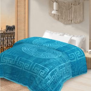 Manta Extra Suave 210 x 230 cm- AZUL ELECTRICO VERSACE