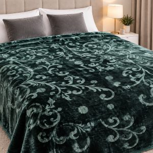Manta Premium Estampada – 2,5 a 3 kg 240 x 200 - VERDE
