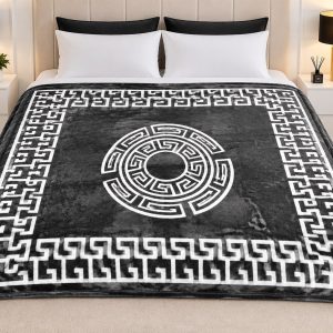 Manta Premium con EMBALAJE   – 2,5 kg 160 x 220 - VERSACE gris